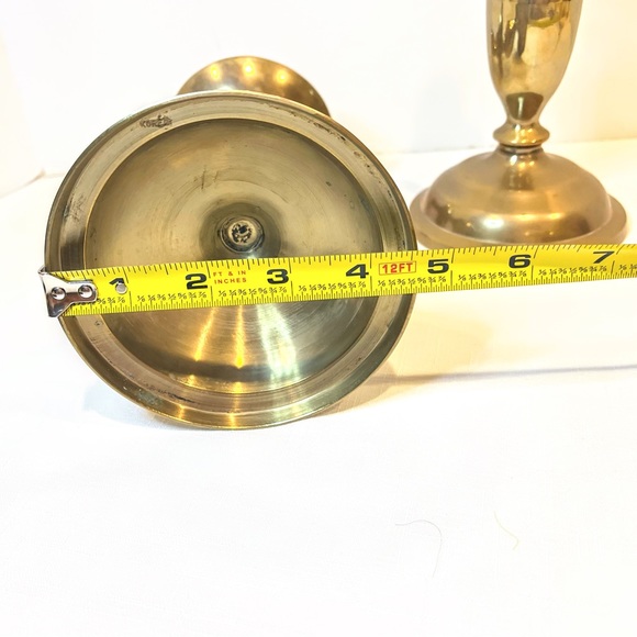 Brass Tall Vintage Candle Holders - Picture 8 of 14